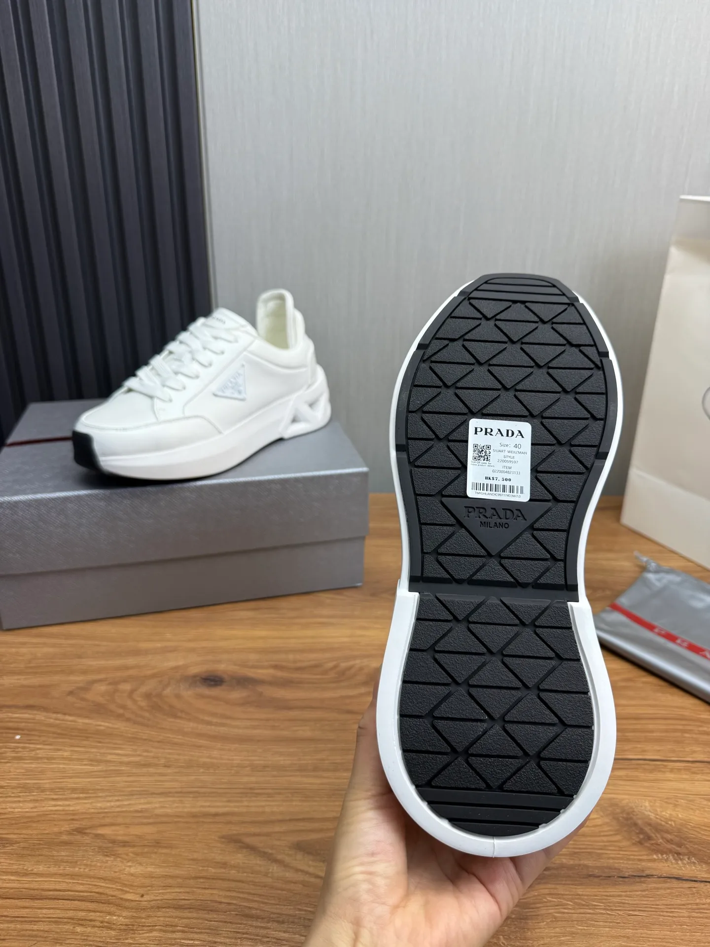 Men's shoes 💰660💰 [PRADA] Men's shoes are popular in the counter, high-quality shipments ✔️Official website synchronization, original imported cowhide + cowhide lining, 1⃣️ratio 1⃣️reproduction, original sole, 38-45